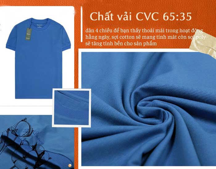 Chất vải CVC được sử dụng phổ biến để may áo phông