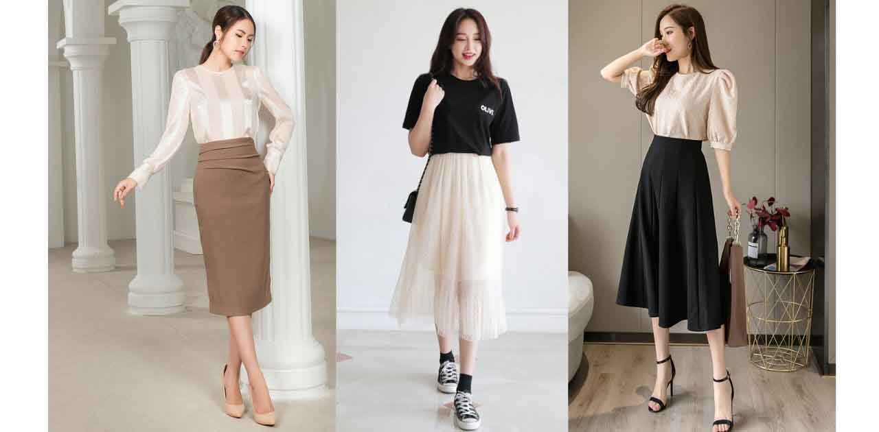 Chân váy kaki form dài hình thật vải bao đẹpváy dài qua gối 63cm Hàn  Quốc mới nhất 2020 giá rẻ nhất tháng 82023