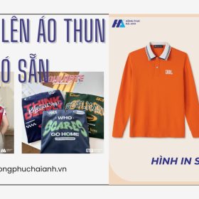 in hình lên áo thun có sẵn- đồng phục Hải Anh