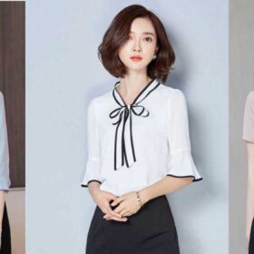 15 Mẫu áo công sở mới nhất, thời trang nữ Hàn Quốc sang chảnh