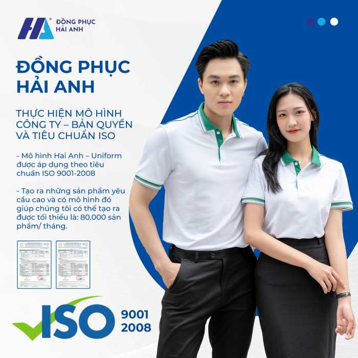 Đồng phục Hải Anh thực hiện mô hình công ty - bản quyền và tiêu chuẩn ISO