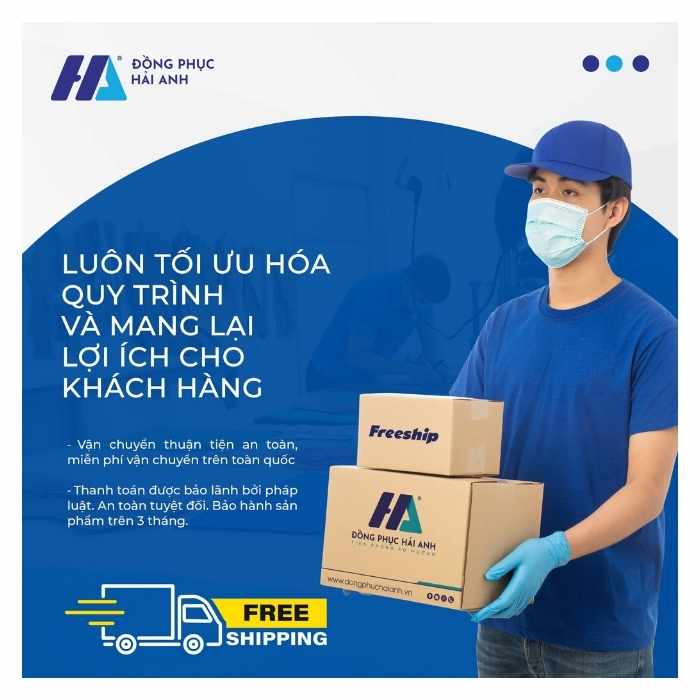 Khi đặt áo đồng phục số lượng ít, khách hàng vẫn được miễn phí vận chuyển tận nơi