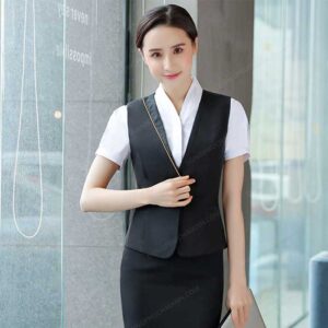 Trang phục áo gile phong cách Hàn Quốc đơn giản