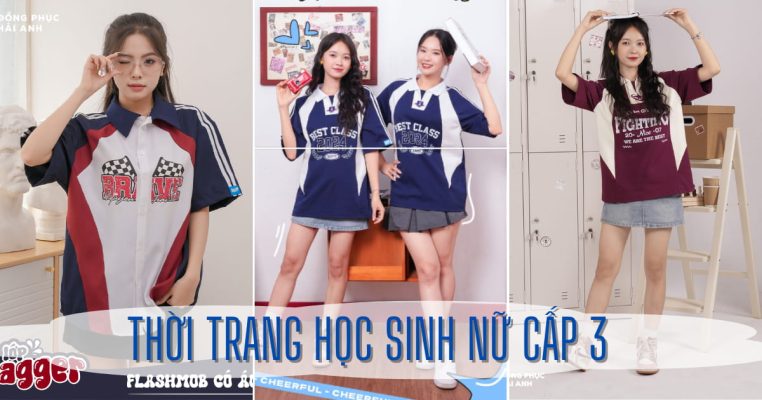 thời trang học sinh nữ cấp 3- đồng phục Hải Anh