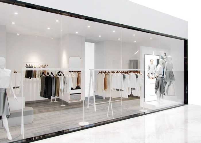 Không gian cửa hàng thời trang K&K Fashion