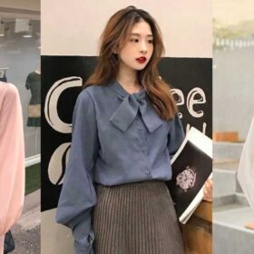 Top 11 sơ mi công sở nữ Hàn Quốc dễ thương đẹp nhất