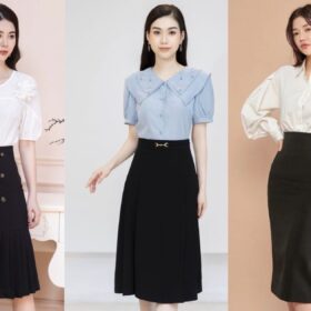 15 Cách phối áo đi làm công sở cao cấp, đẹp kiểu style Hàn Quốc
