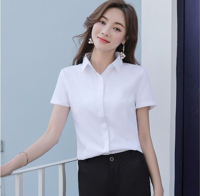 7 Áo Sơ Mi Trắng Tay Ngắn Nữ Hàn Quốc Form Rộng & Cách Phối Đẹp