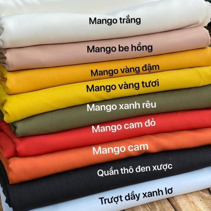 Vải lụa Mango Hàn Quốc có đa dạng sắc màu