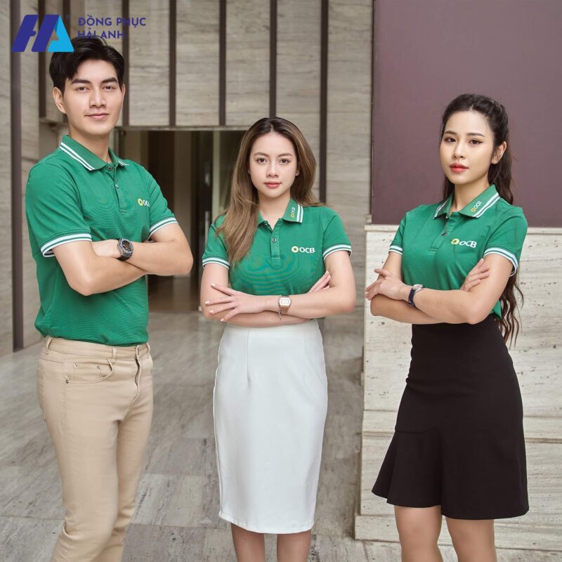 Cotton Mesh Uniform Polo Shirt