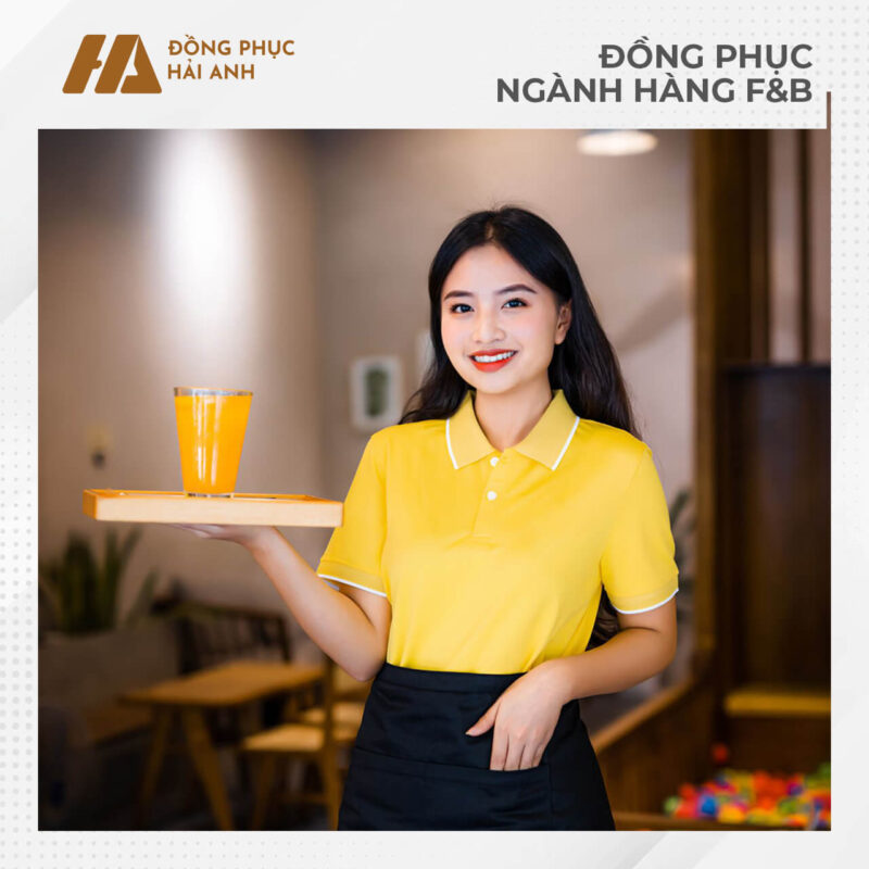 Đồng phục nhà hàng màu vàng