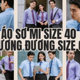 Áo sơ mi size 40 tương đương size gì