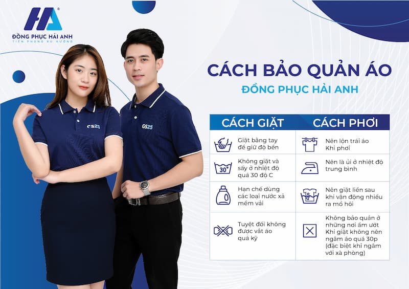 Một số mẹo bảo quản và vệ sinh đồng phục in kỹ thuật số 