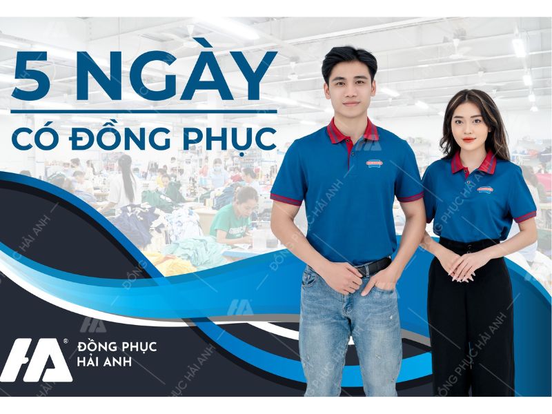 Thời gian sản xuất áo đồng phục tại Hải Anh nhanh gọn