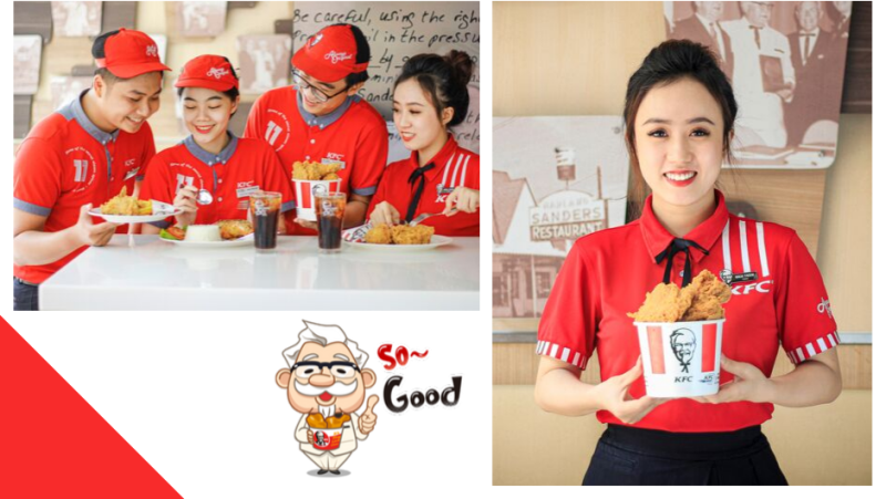 Đồng phục KFC biểu tượng của thương hiệu