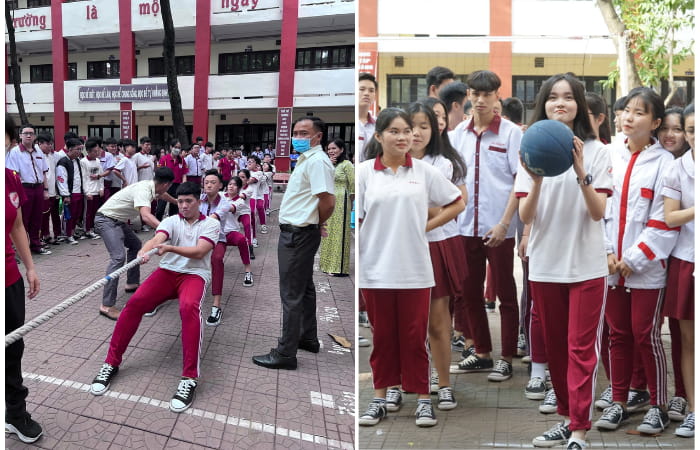 mẫu đồng phục thể dục học sinh Ngô Thời Nhiệm với thiết kế và chất liệu thoải mái