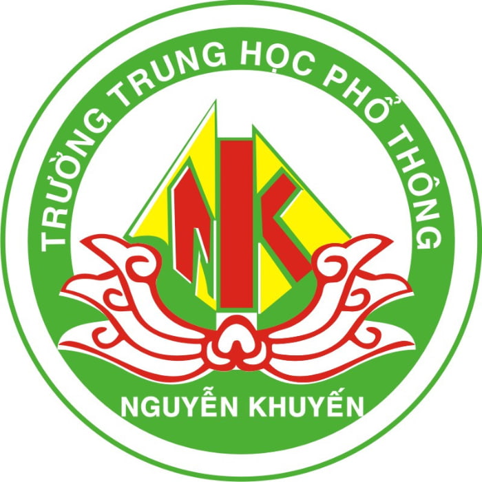 Logo trường Nguyễn Khuyến Q10 được thiếu kế với màu sắc của sự phát triển, khát khao vươn mình ra nền tri thức thế giới