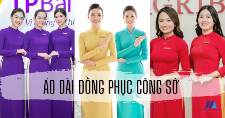 Áo Dài Đồng Phục Công Sở- đồng phục Hải Anh