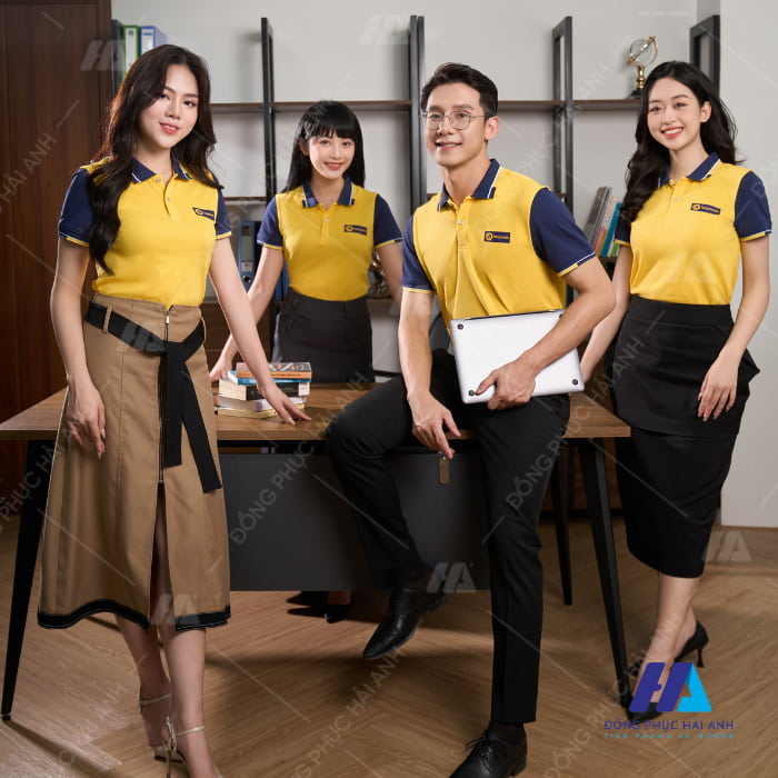 Áo polo là mẫu áo đồng phục công ty được may phổ biến tại Hà Nội