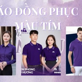 Áo Đồng Phục Màu Tím- đồng phục Hải Anh