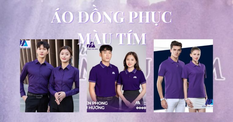 Áo Đồng Phục Màu Tím- đồng phục Hải Anh