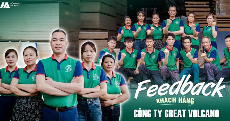 Đồng phục công ty Great Volcano- Đồng phục Hải Anh