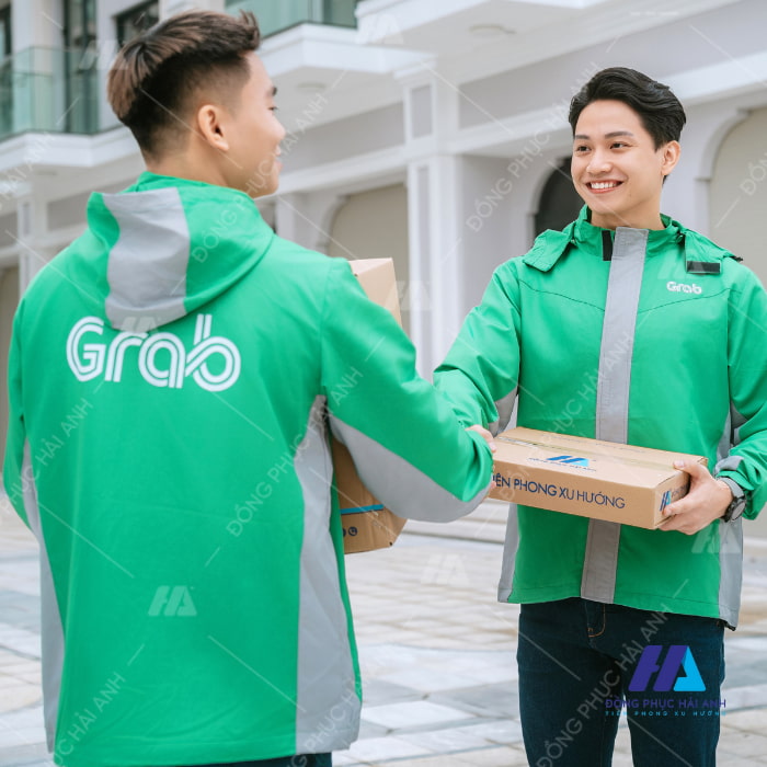 Áo khoác đồng phục grab- Đồng phục Hải Anh