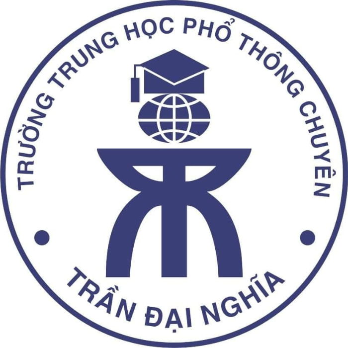 Thiết kế logo trường THPT Trần Đại Nghĩa chứa đựng ý nghĩa và thông điệp quan trọng