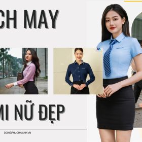 cách may áo sơ mi nữ đẹp- đồng phục Hải Anh