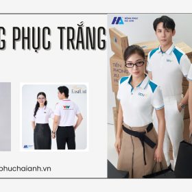 Áo đồng phục trắng- đồng phục Hải Anh