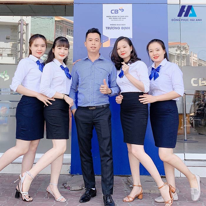 Trang nhã và lịch sự với mẫu đồng phục áo sơ mi ngân hàng CB Bank