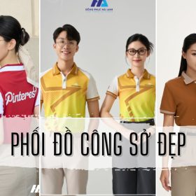 Phối đồ công sở đẹp- đồng phục Hải Anh