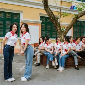 Mẫu polo đồng phục họp lớp 10 năm đại học Hà Nội - Đồng phục Hải Anh