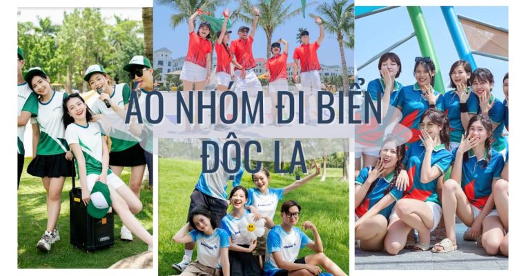 Áo nhóm đi biển độc lạ- đồng phục Hải Anh