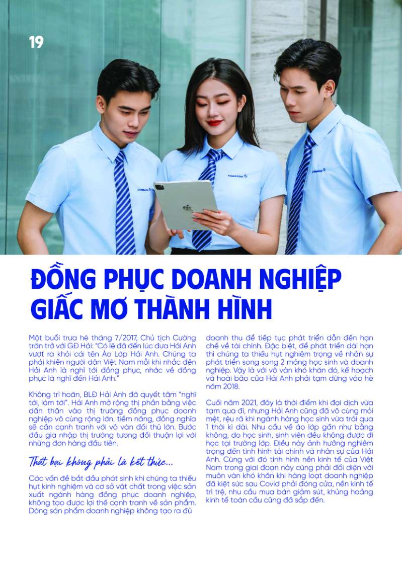 Tạp chí đồng phục Hải Anh 