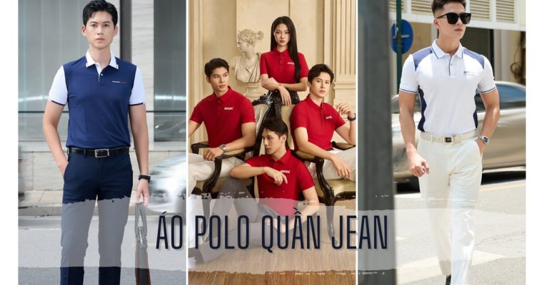 áo polo quần jean- đồng phục Hải Anh