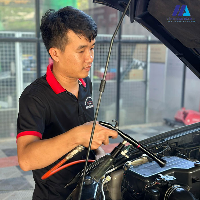 Mẫu đồng phục áo polo Gara Nguyên Phát Auto