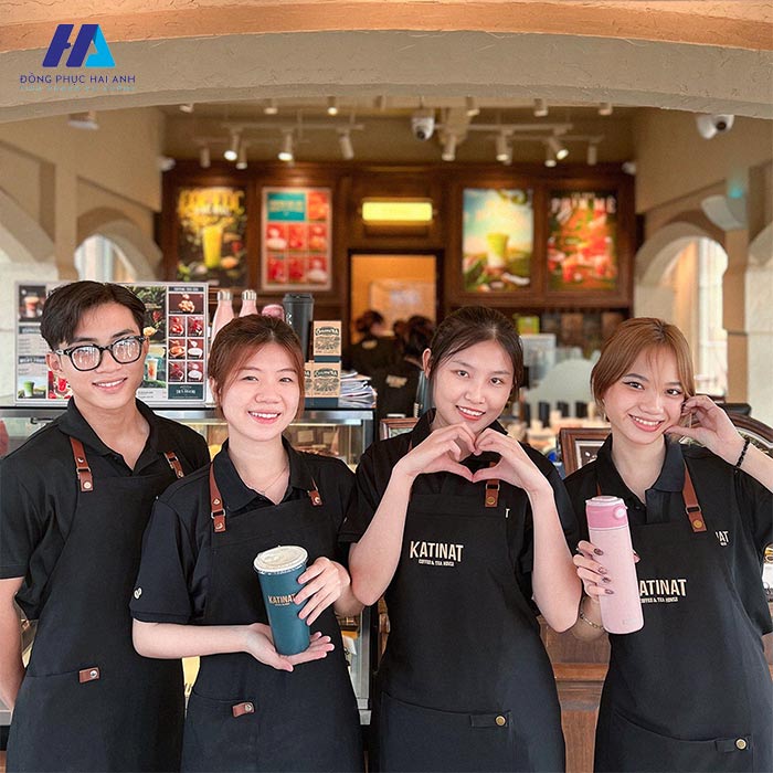 Tổng hợp các mẫu đồng phục nhân viên quán cafe Katinat 