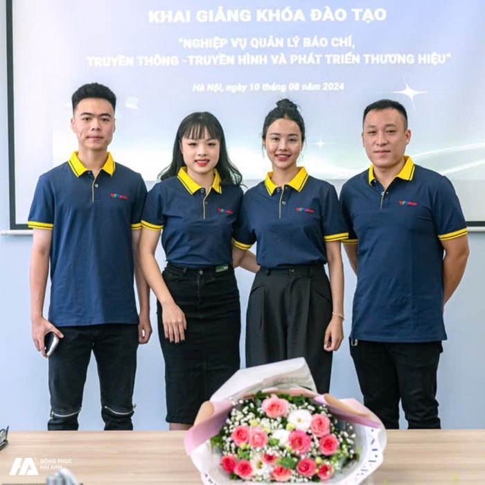 Mẫu đồng phục Trường Cao đẳng Truyền hình VTV College mang phong cách thanh lịch, trẻ trung