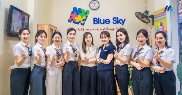 Đồng phục trung tâm giáo dục blue sky- đồng phục Hải Anh