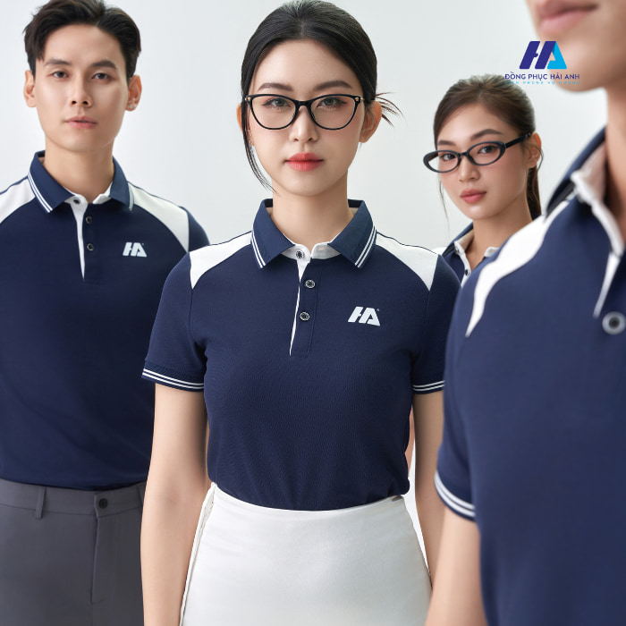 Mẫu áo thun polo unisex thon dáng đẹp, gọn gàng