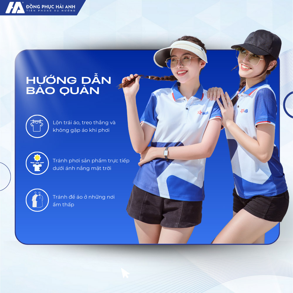 Những lưu ý quan trọng khi chăm sóc và bảo quản áo thun nhóm đồng phục