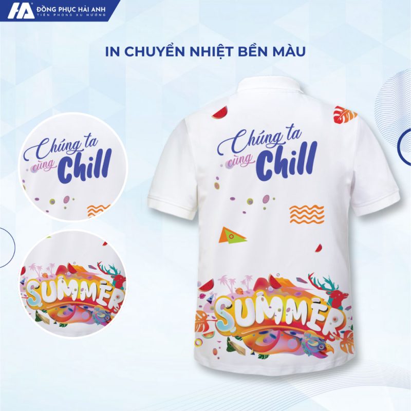 Điểm nhấn logo và slogan giúp thể hiện tinh thần của tập thể