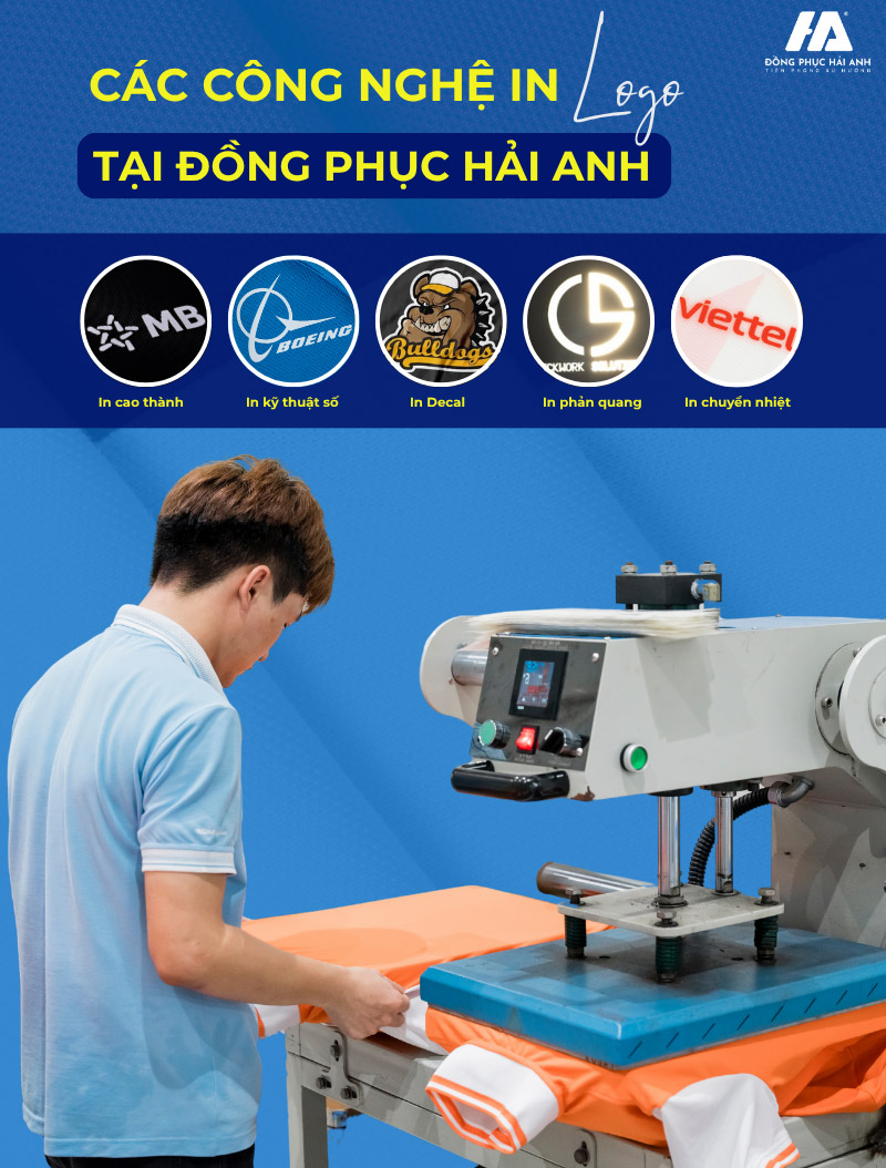 Tổng hợp các kỹ thuật in ấn logo được ứng dụng tại Hải Anh