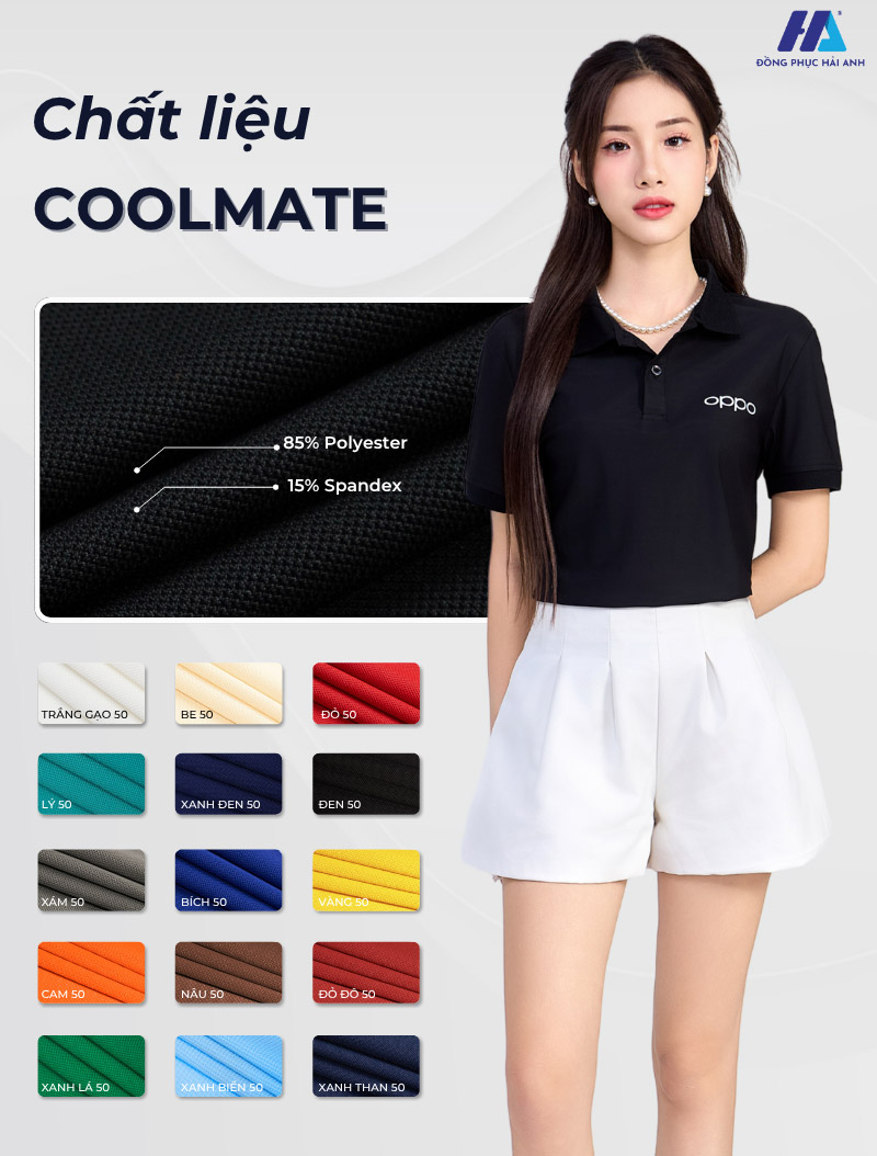 Dòng vải Coolmate có khả năng thoáng khí, khử mùi khử khuẩn và độ bền cao