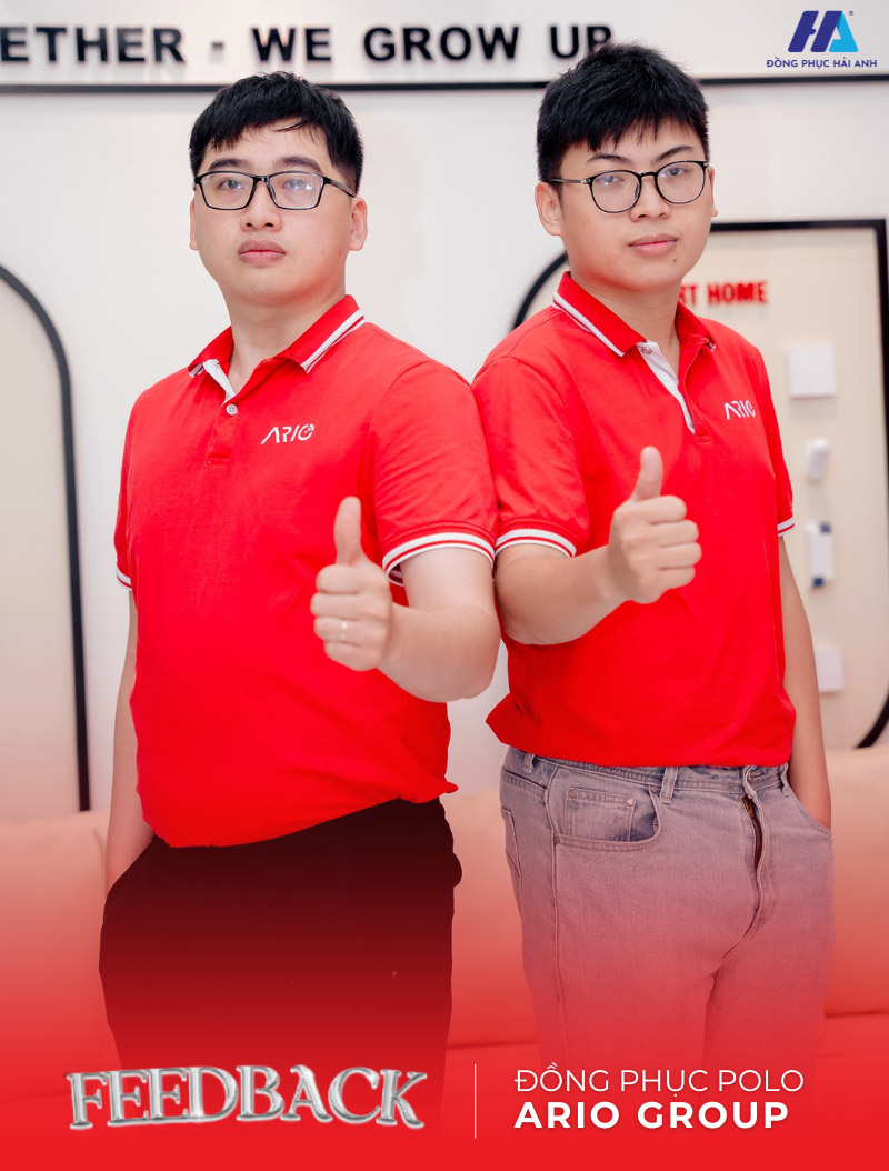 Feedback mẫu áo đồng phục polo công ty Ario Group