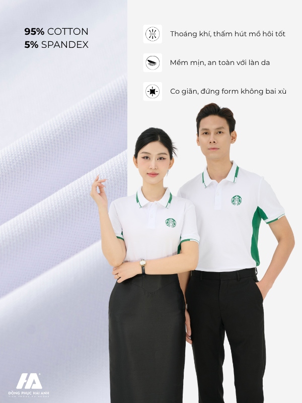 Dòng vải Piquecool Pro có khả năng thấm hút tốt, co giãn linh hoạt