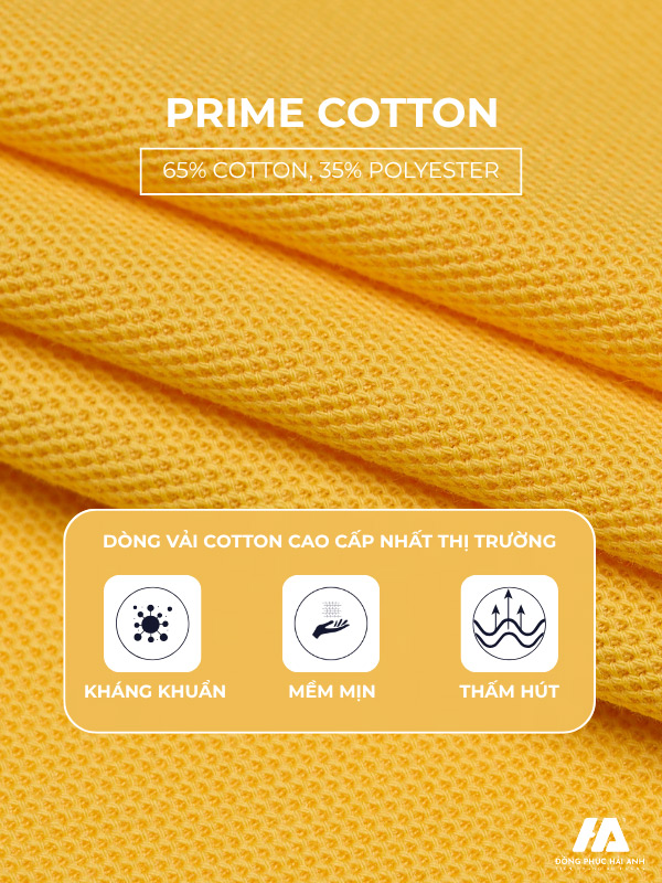 Ưu điểm của chất liệu vải Prime Cotton may áo thun đồng phục công ty