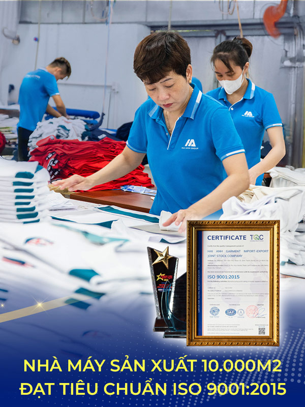 Đặt may đồng phục công ty áo thun cao cấp tại Đồng phục Hải Anh